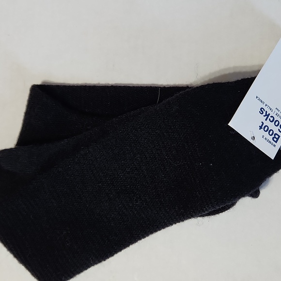 Old Navy Black Boot Socks -OS - Picture 1 of 3